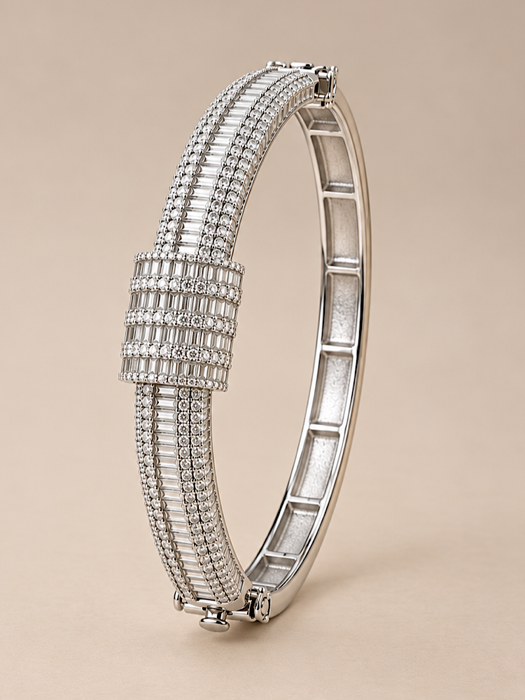 Statement Openable Kada in 925 Sterling Silver