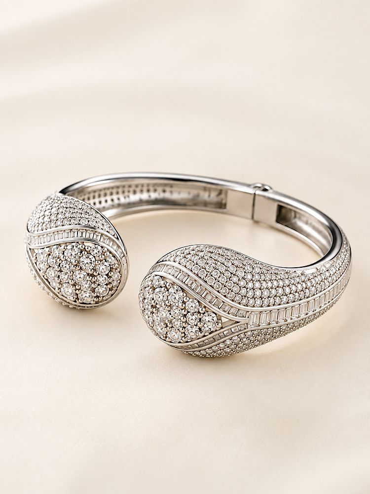 Designer Adjustable Kada in 925 Sterling Silver