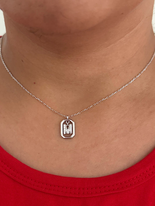 M Letter Pendant Necklace