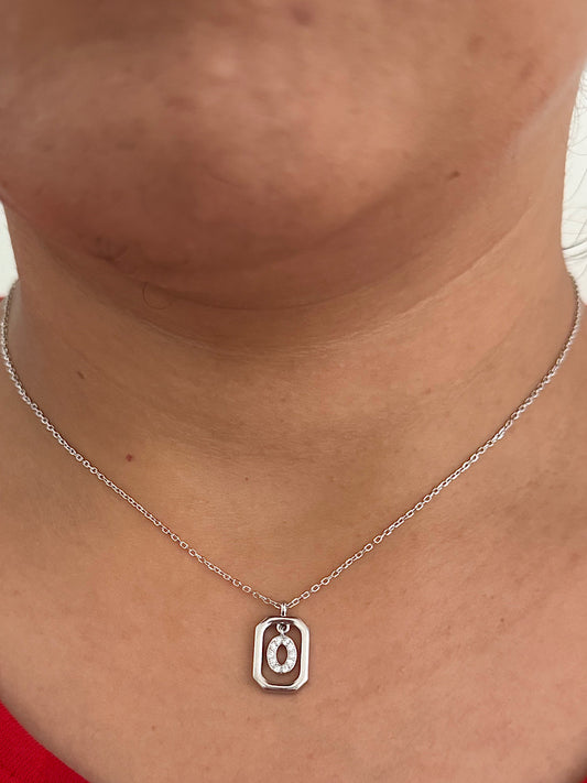 O Letter Pendant Necklace
