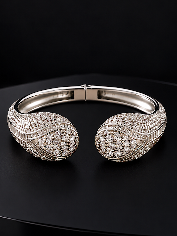 Designer Adjustable Kada in 925 Sterling Silver