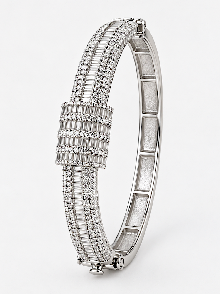 Statement Openable Kada in 925 Sterling Silver