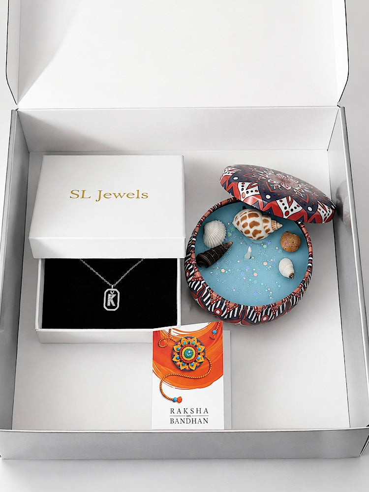 Initial Letter Rakhi Gift Hamper