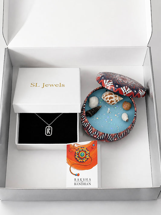 Initial Letter Rakhi Gift Hamper